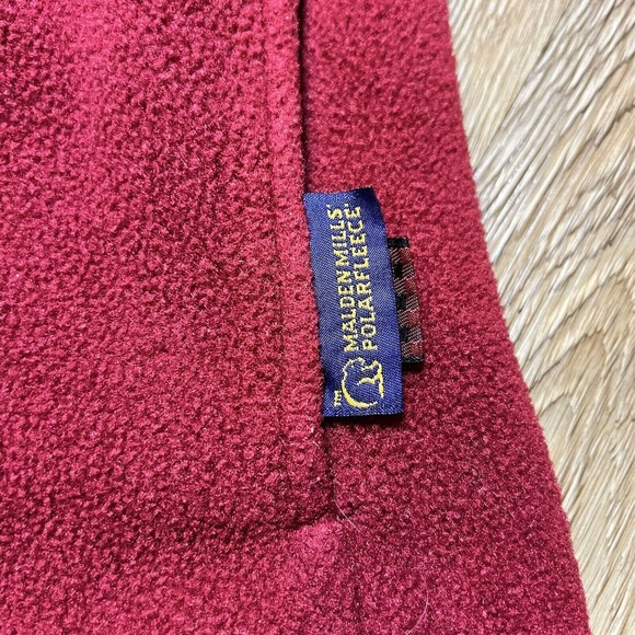 Woolrich Vest Women's Extra Large Fleece Maroon Outdoor Lightweight Navy Hem - Picture 3 of 11